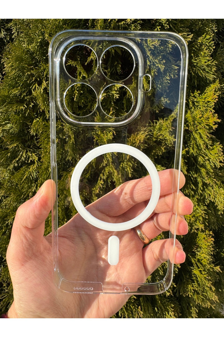 Xiaomi Mi 15T Pro Uyumlu Kılıf Sert Sararmaz Magsafe Kamera Korumalı Koruyucu Dayanıklı Kapak