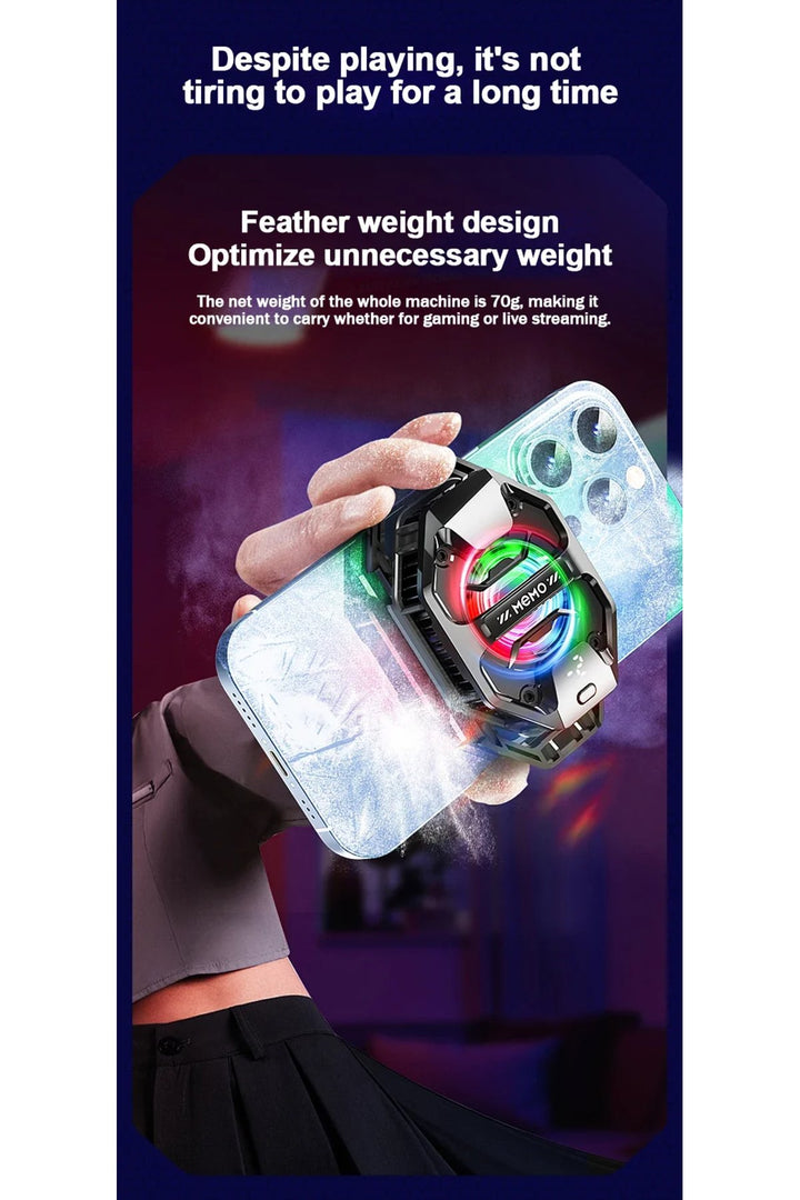 iPhone/Samsung ve Telefon Kıskaç Aparatlı Magsafe Tabletler için Soğutucu RGB Isı Önleyici Fan