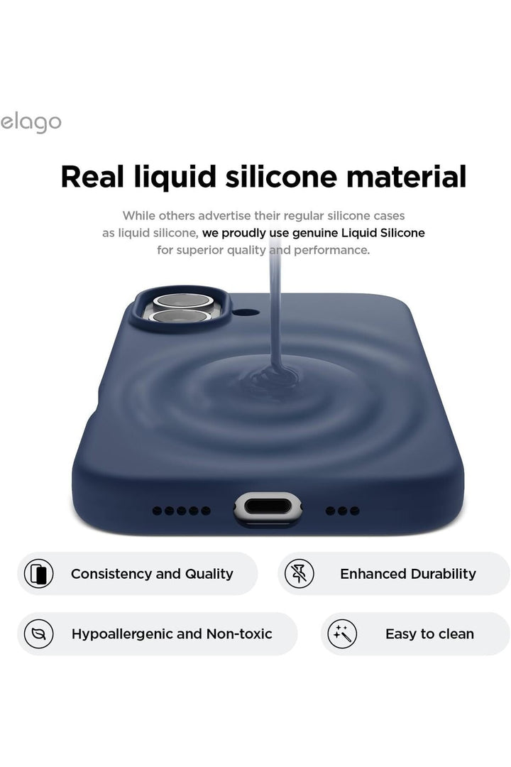 Yüksek Kaliteli iPhone 16 Plus Uyumlu Kılıf Liquid Silikon Renkli Mat Lekelere Dayanıklı Kaymaz