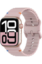 Load image into Gallery viewer, Apple Watch 42/44/45/46/49mm Uyumlu Kordon Esnek Silikon Suya ve Toza Dayanıklı Renkli Ayarlanabilir