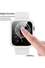 Load image into Gallery viewer, Apple Watch Se 6 5 4 40mm Uyumlu Kılıf Ekran ve Kasa Koruyucu Tam Kaplayan Parlak Watch Kasa Koruma