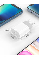 Load image into Gallery viewer, Apple Ipad Iphone 15/16 Plus/17 Pro Max Uyumlu 35w Hızlı Şarj Adaptörü Usb-c Type-c Pd Şarj Başlığı