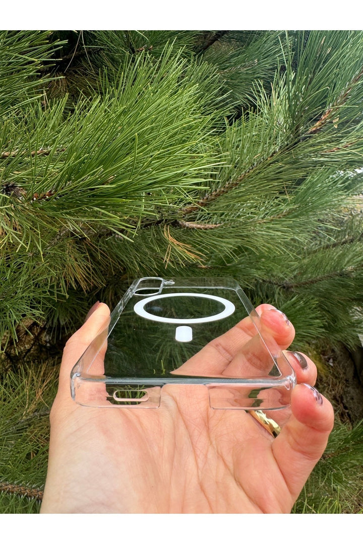 Samsung Galaxy S24 Fe Uyumlu Kılıf Sert Sararmaz Magsafe Kamera Korumalı Koruyucu Dayanıklı Kapak