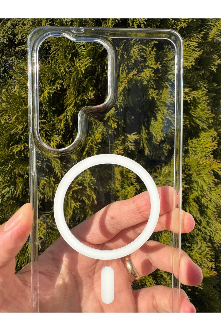 Samsung Galaxy S26 Ultra Uyumlu Kılıf İnce Sert Sararmaz Magsafe Kamera Kenar Koruyucu Dayanklı Kapk