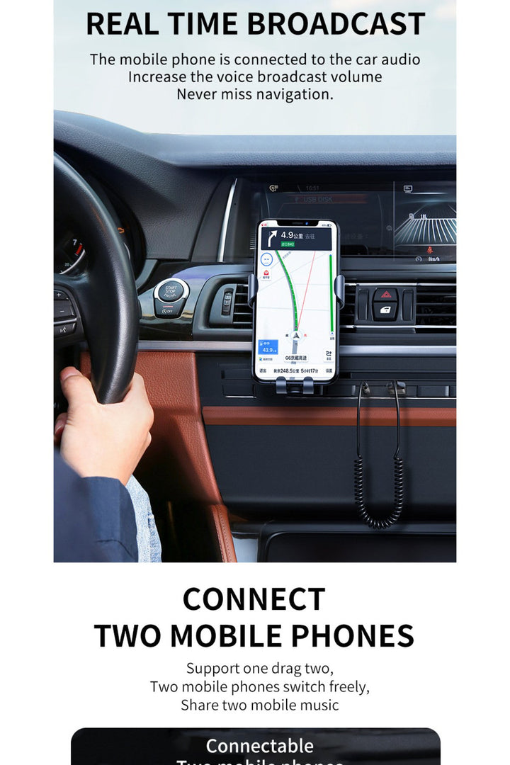 Mikrofonlu Araç Bluetooth Kiti Usb 3.5mm Aux Bluetooth Çevirici Dönüştrücü Hd Ses Kalite Arama/müzik