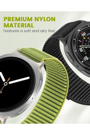 Samsung Galaxy Watch 8 40mm/44mm/Classic 46mm Uyumlu Sport Kumaş Ayarlanabilir Cırt Cırtlı Kordon