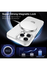 Load image into Gallery viewer, iPhone 15 Pro Max Uyumlu Kılıf Simli Parlak Stand Olabilen Magsafe Şarj için Uygun Renkli Arka Kapak