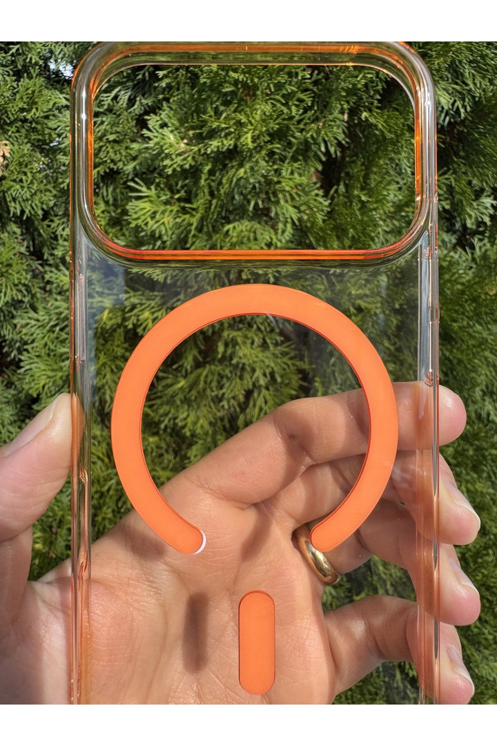 iPhone 17 Pro Uyumlu Kılıf Magsafe Sert Sararmaz Kamera Kenarı Koruyucu Dayanıklı Renkli Kapak