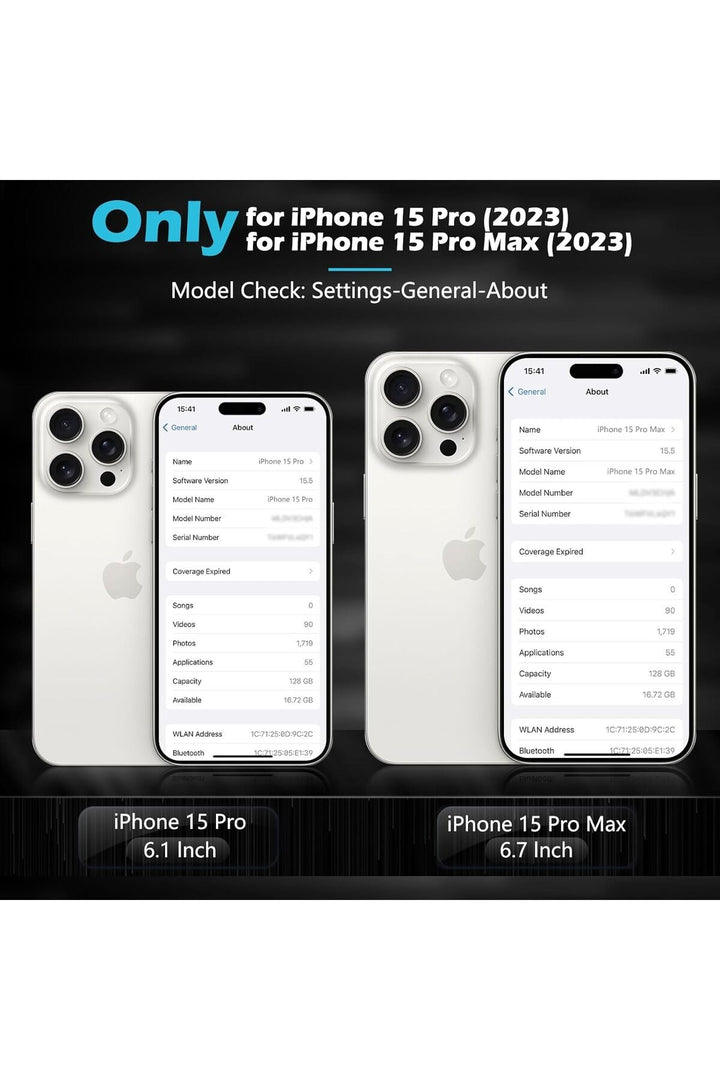 İphone 15 Pro/iphone 15 Pro Max Uyumlu Kamera Lens Koruyucu Dayanıklı Renkli Metal Temperli Cam