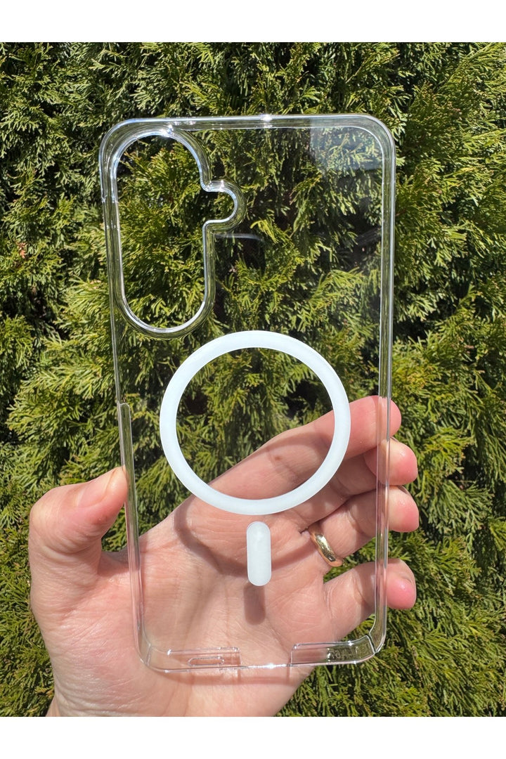 Samsung Galaxy A57 Uyumlu Kılıf İnce Sert Sararmaz Magsafe Kamera Kenar Koruyucu Dayanıklı Kapak