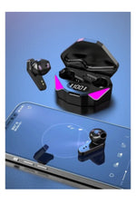 Load image into Gallery viewer, iPhone/Samsung/Mi ve Tüm Cihazlar ile Uyumlu Bluetooth Oyun Kulaklık LED Göstergeli Işıklı Kutulu