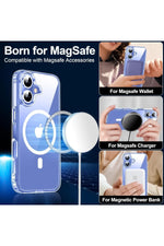 Load image into Gallery viewer, iPhone 14 Pro Max Uyumlu Kılıf Kamera Koruma Camı Ekran Koruyucu Şeffaf Magsafe Temperli Cam Koruma
