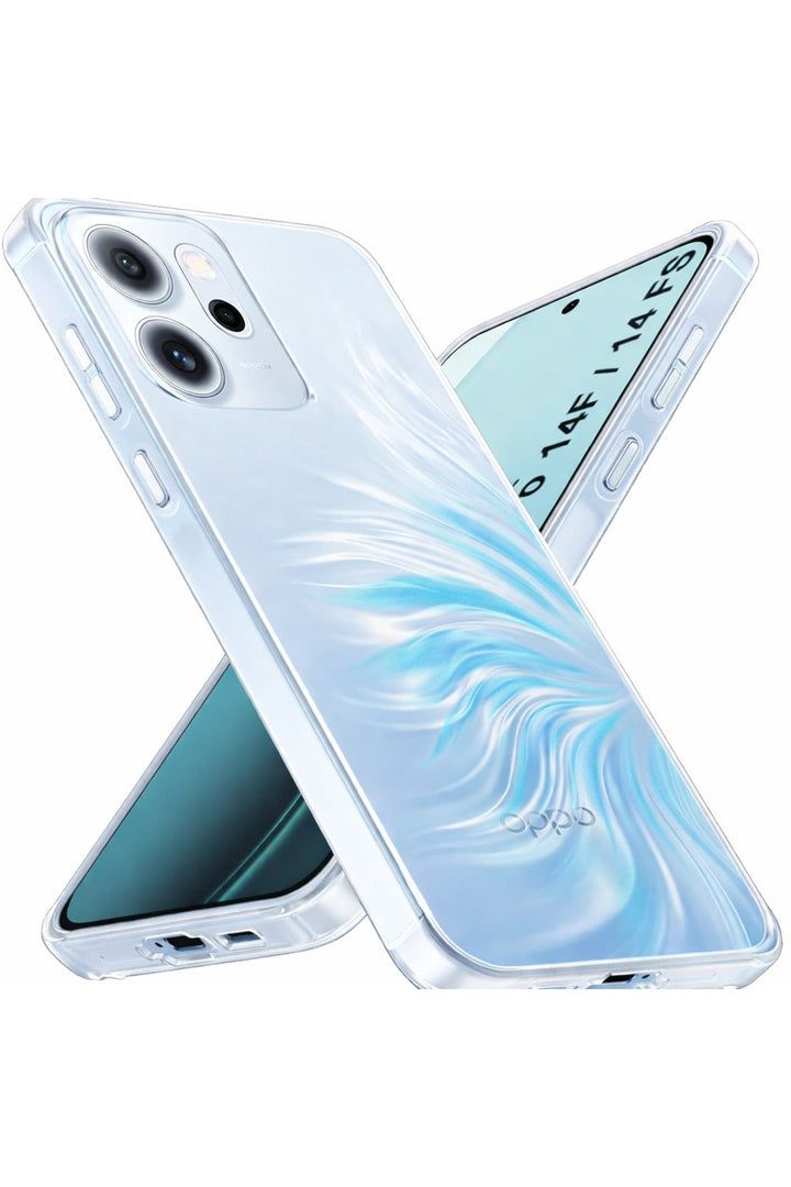 Oppo Reno 14F/14FS Uyumlu Kamera Korumalı Kılıf Darbe Önleme Şeffaf Transparan Esnek Silikon Kapak