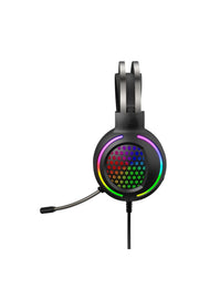 Kulaküstü Oyuncu Kulaklık RGB Led Işıklı Gaming Ayarlanabilir USB 3.5mm Jack Mikrofonlu PC/PS/X-Box