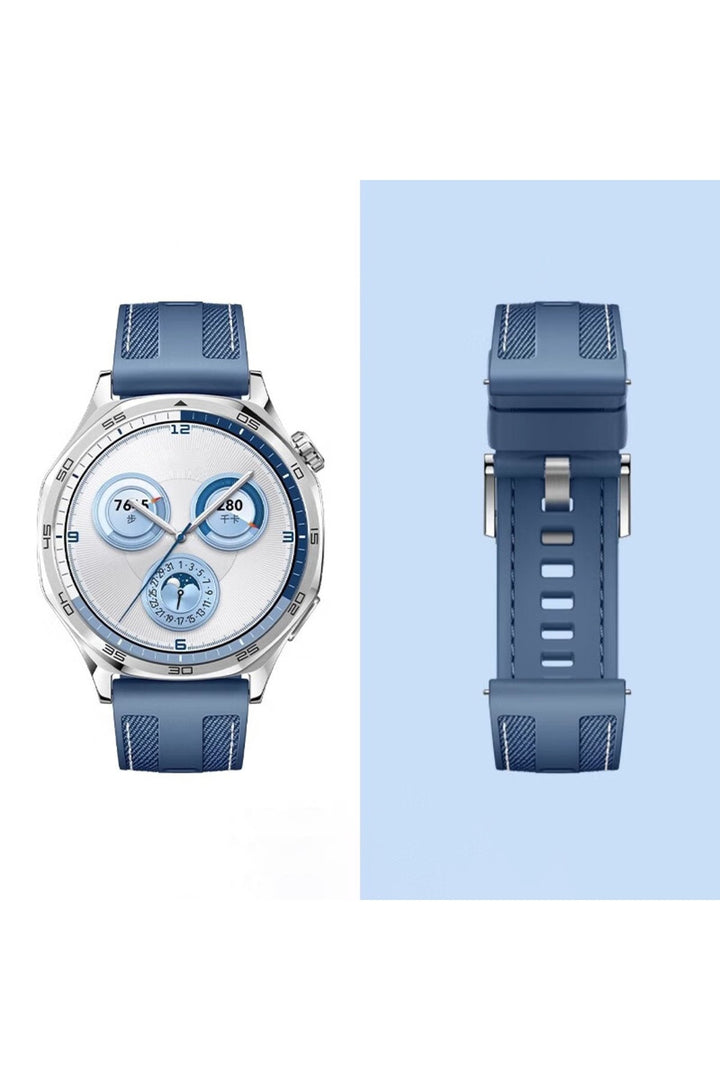 Huawei Watch Gt2e/gt2/gt2 Pro/gt3/gt3 Pro/gt4/gt5 46mm Siyah Kumaş Ayarlanabilir Lansman Kordon
