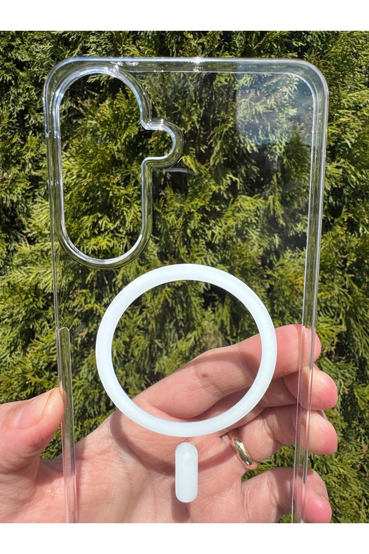Samsung Galaxy A57 Uyumlu Kılıf İnce Sert Sararmaz Magsafe Kamera Kenar Koruyucu Dayanıklı Kapak