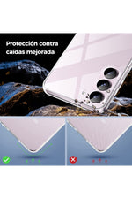 Load image into Gallery viewer, Samsung Galaxy A04S Uyumlu Kılıf 3D Kamera Korumalı Darbe Önleyici Şeffaf Transparan Esnek Silikon