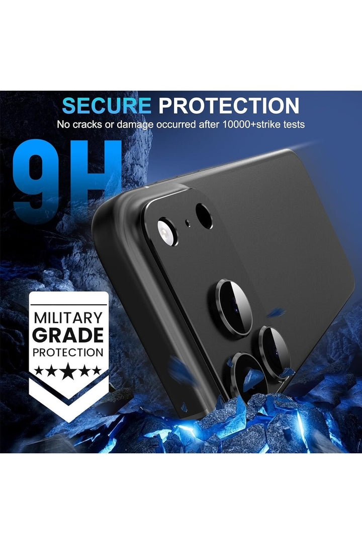 iPhone 17 Pro Uyumlu Kamera Koruyucu Lens Metal Temperli Cam Kamera Çevresi Tam Koruma