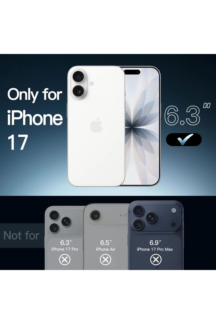 iPhone 17 Uyumlu Kılıf İnce Sert Sararmaz Magsafe Kamera Kenarı Koruyucu Dayanıklı Kapak