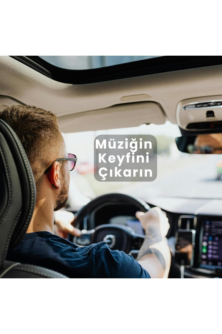Mikrofonlu Araç Bluetooth Kiti USB 3.5mm Aux Bluetooth Çevirici HD Ses Kalite Micro SD Kart Destekli