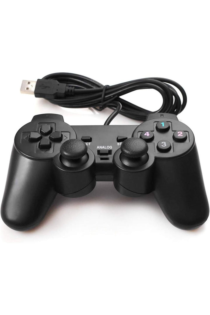 PS3/PC/Windows 11/10/8/7 Roblox/Steam/RetroPie Uyumlu DoubleShock Oyun Kol USB Tak Çalıştır Joystick