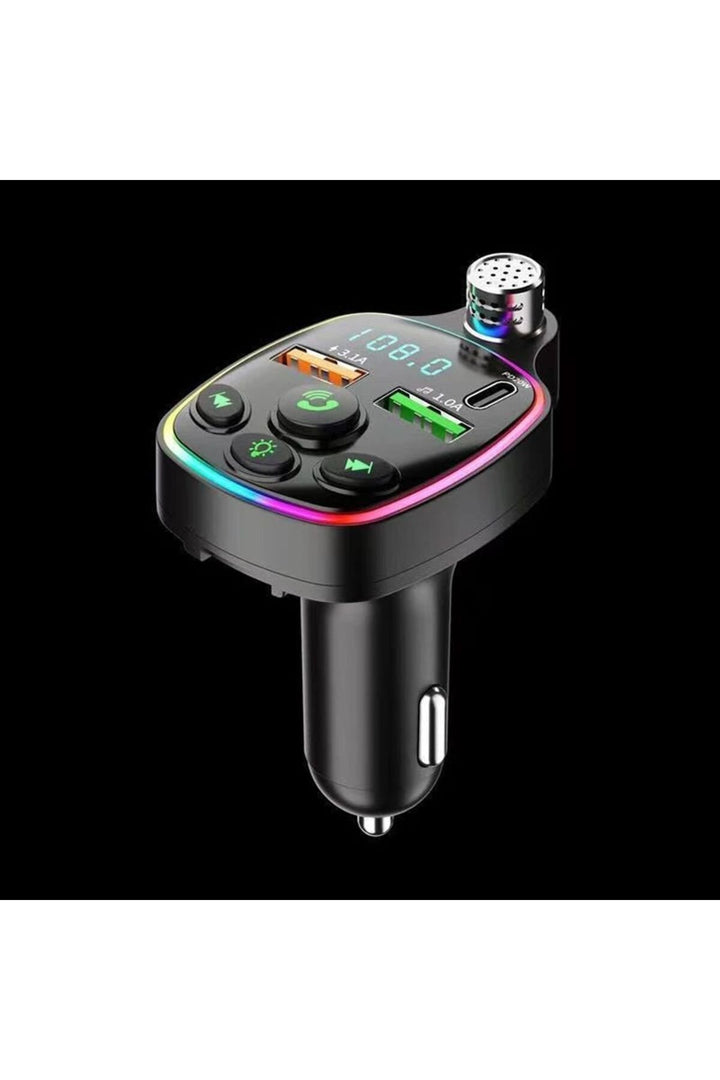 Bluetooth Araç Kiti Araç Fm Transmitter USB Type-C MP3 SD Kart Flash Için Uygun PD Çakmaklık Girişli