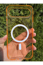 Load image into Gallery viewer, iPhone 17 Air Uyumlu Kılıf Magsafe Sert Sararmaz Kamera Kenarı Koruyucu Dayanıklı Renkli Kapak