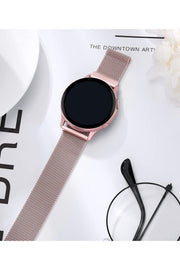 Huawei Watch GT/GT2E/GT2/GT2 Pro/GT3/GT3 Pro/GT4 46mm Uyumlu Kordon Mıknatıslı Parlak İnce Metal