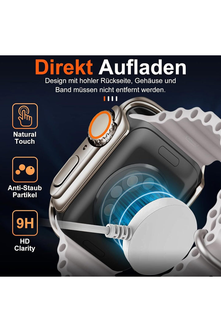 Apple Watch 10. Series 46mm Kılıf Ekran ve Kasa Koruma Change Dönüştücü Watch Ultra GÖrünümlü Kasa