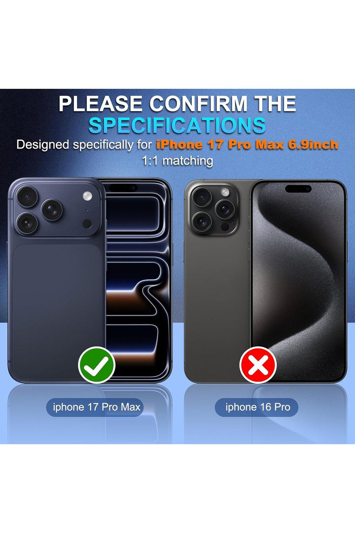 iPhone 17 Pro Max Uyumlu Kamera Koruyucu Lens Metal Temperli Cam Kamera Çevresi Tam Koruma