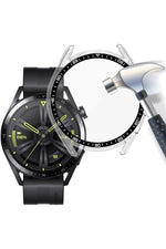 Load image into Gallery viewer, Huawei GT5 46mm Uyumlu Kılıf Şeffaf Kasa ve Ekran Koruyucu Sert Pvc Plastik Ekran Kasa Koruma Kapak