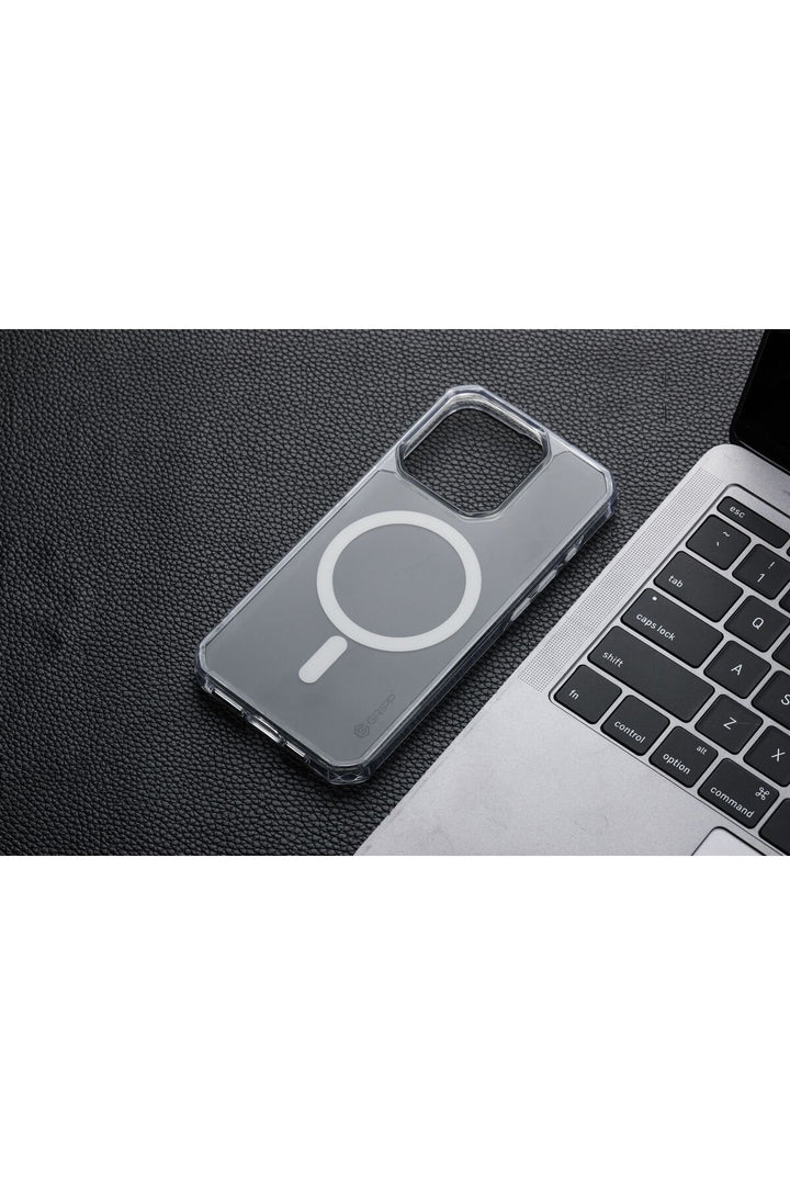 iPhone 16 Plus Uyumlu Kılıf Buzlu Mat Sararmaz Magsafe Kablosuz Şarj Destekli Hoparlör Filtreli