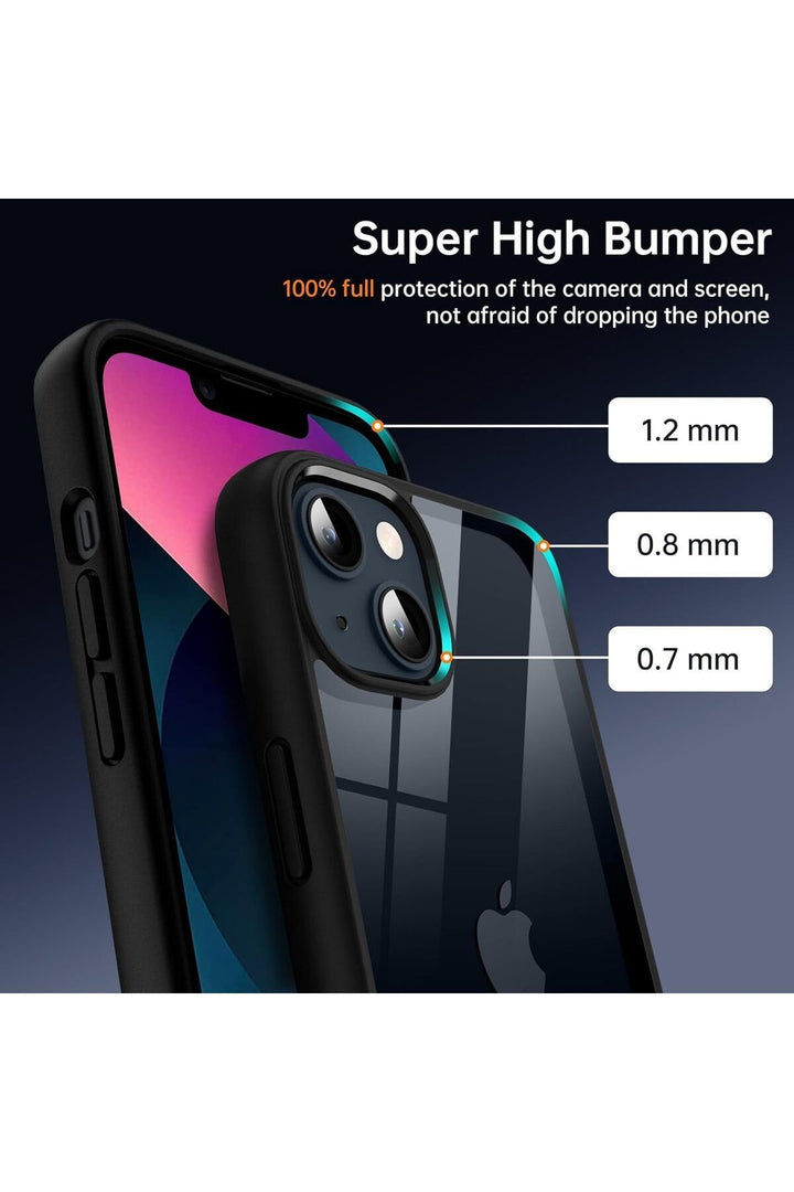iPhone 14 Uyumlu Kılıf Kamera Çevresi Metal Sararmaya Karşı Dayanıklı Koruyucu Silikon Kapak