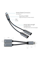 Load image into Gallery viewer, iPhone 15 Pro 15 Plus 15 Pro Max Uyumlu Type-C Kulaklık Çevirici Dönüştürücü Bluetooth Gerektirmez
