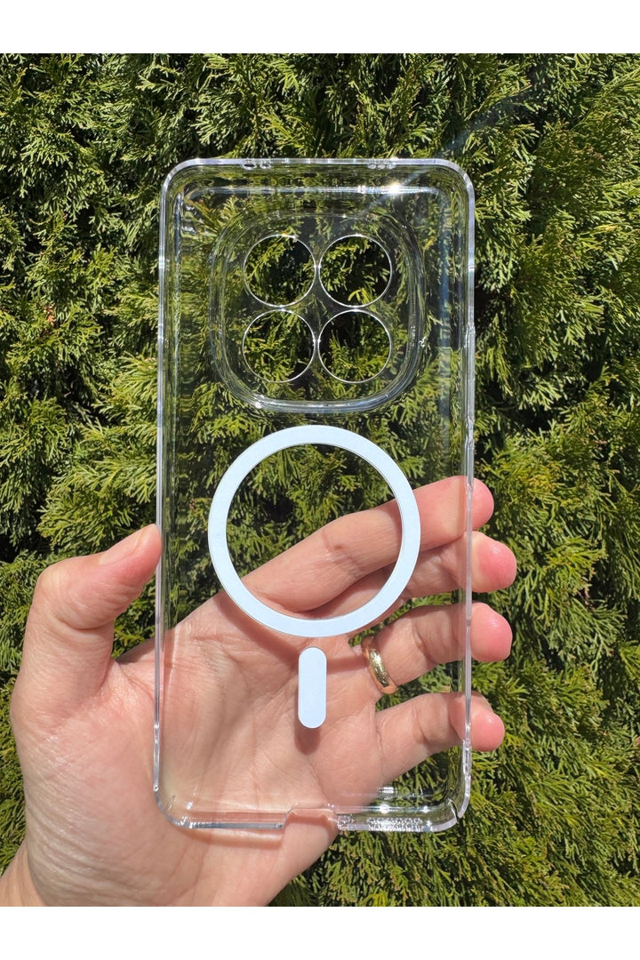 Mi Redmi Note 15 Pro Plus Uyumlu Kılıf İnce Sert Sararmaz Magsafe Kamera Korumalı Koruyucu Dayanıklı