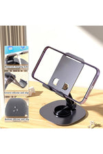 Load image into Gallery viewer, Metal Katlanabilir Telefon Standı Ayarlanabilr Taşınabilr 360 Dönebilen Tablet Standı Telefon Tutucu