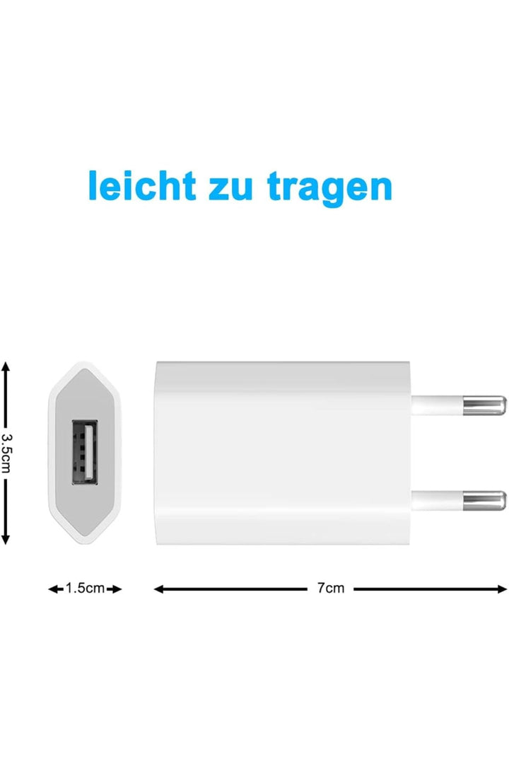 Apple iPad iPhone 4/5/6/7/8/8/Plus/Se/X/Xs/11/12/13/14 Uyumlu 1A 5W Şarj Seti Şarj Aleti Şarj Cihazı