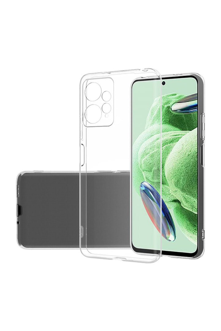 Xiaomi Redmi Note 12 4G Uyumlu Kılıf 3D Kamera Korumalı Darbe Önleyici Şeffaf Esnek Silikon