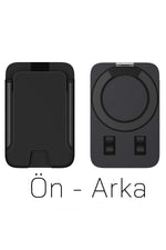 Load image into Gallery viewer, iPhone 12/13 Mini/14/15 Plus/16/17 Pro Max Uyumlu Magsafe Kartlık 3 Kart Kapasiteli Stand Olabilir