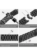 Load image into Gallery viewer, Apple Watch 9 8 7 6 5 4 3 2 1 Se 38mm/40mm/41mm Uyumlu Kordon Ayarlanabilir Parlak Metal Paslanmaz