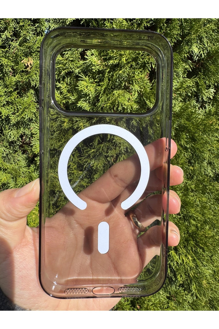 iPhone 17 Pro Uyumlu Kılıf Magsafe Sert Sararmaz Kamera Kenarı Koruyucu Dayanıklı Renkli Kapak
