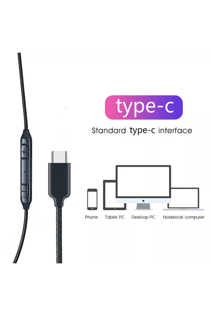 Usb-c 15 15 Pro 16 Plus 17 Pro Max Uyumlu Kulaklık Type-c Uyumlu Tak Çalıştır Bluetooth Gerektirmez