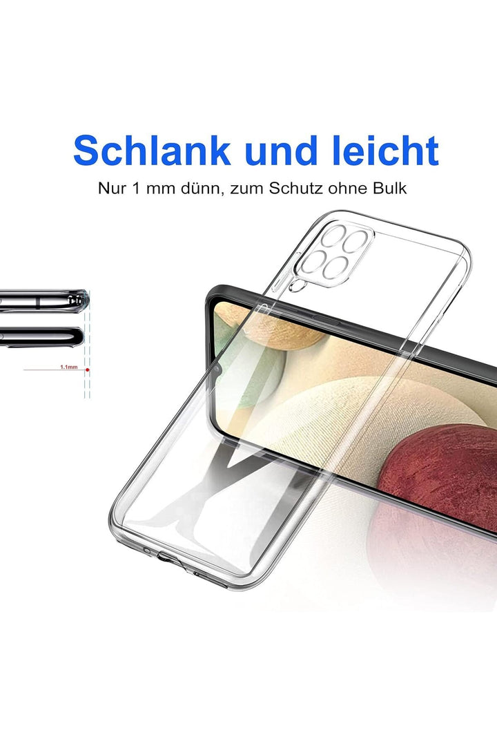 Samsung Galaxy M22 Uyumlu Kılıf 3d Kamera Korumalı Darbe Önleyici Şeffaf Transparan Esnek Silikon