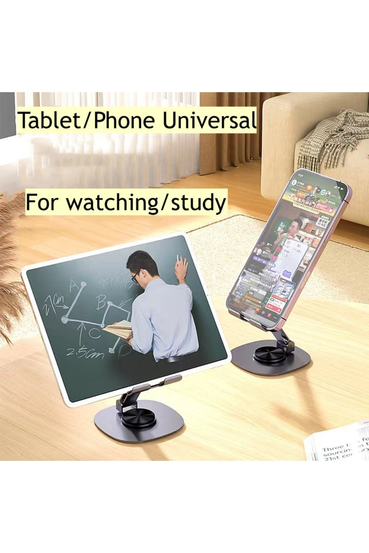 Metal Katlanabilir Telefon Standı Ayarlanabilr Taşınabilr 360 Dönebilen Tablet Standı Telefon Tutucu