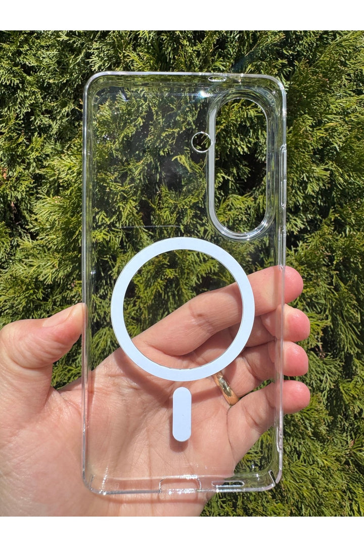 Samsung Galaxy S26 Uyumlu Kılıf İnce Sert Sararmaz Magsafe Kamera Kenar Koruyucu Dayanıklı Kapak