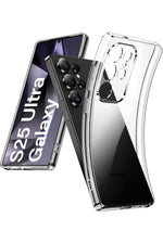 Load image into Gallery viewer, Samsung Galaxy S25 Ultra Uyumlu Kılıf 3D Kamera Koruma Darbe Önleyici Şeffaf Renksiz Silikon Kapak