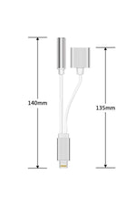 Load image into Gallery viewer, Apple iPhone 14 13 12 11 X 8 7 Uyumlu Kulaklık Çevirici Lightning Dönüştürücü Bluetooth Gerektirmez