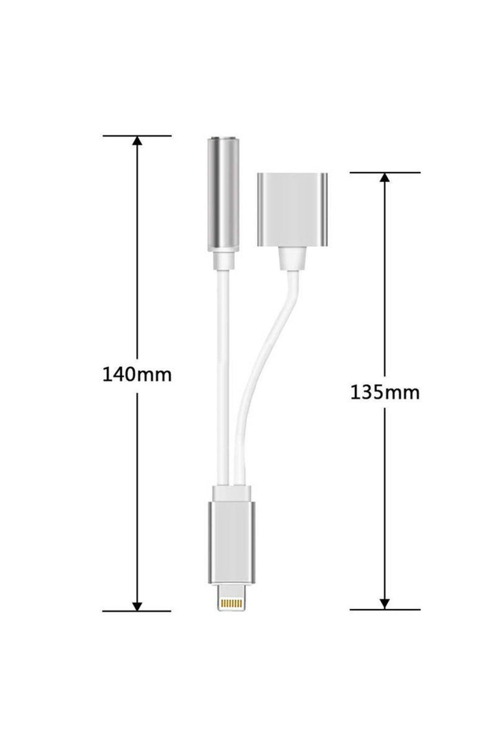 Apple iPhone 14 13 12 11 X 8 7 Uyumlu Kulaklık Çevirici Lightning Dönüştürücü Bluetooth Gerektirmez