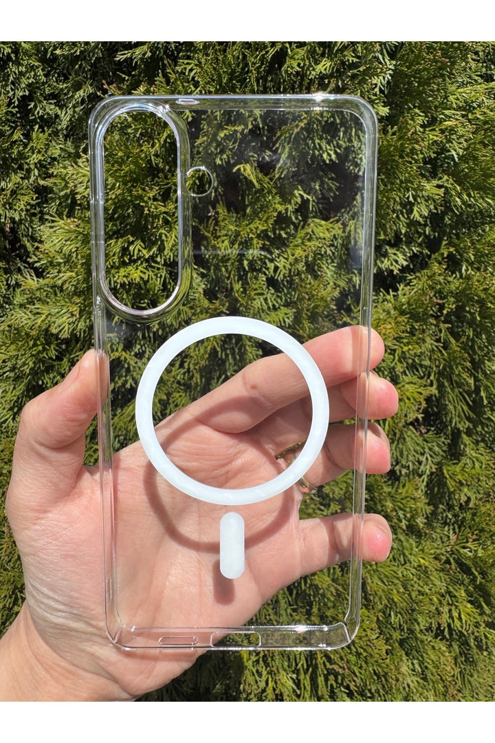 Samsung Galaxy S26 Plus Uyumlu Kılıf İnce Sert Sararmaz Magsafe Kamera Kenar Koruyucu Dayanklı Kapak