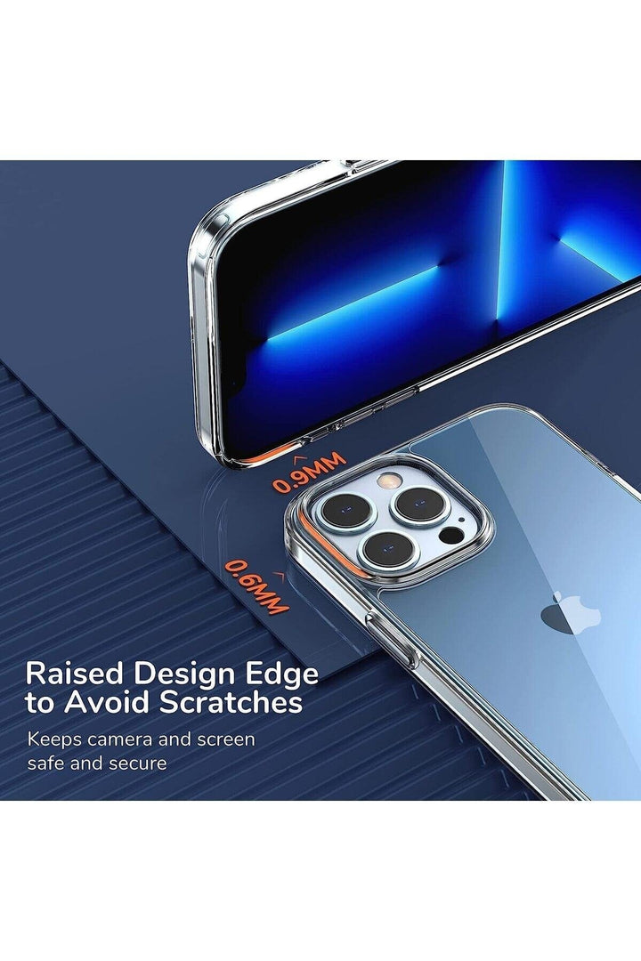 iPhone 13 Pro Max Uyumlu Kılıf Darbelere Dayanıklı Ultra ince Şeffaf Renksiz Esnek Silikon
